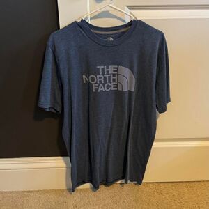 The-north-face Men's Blue and Grey T-shirt